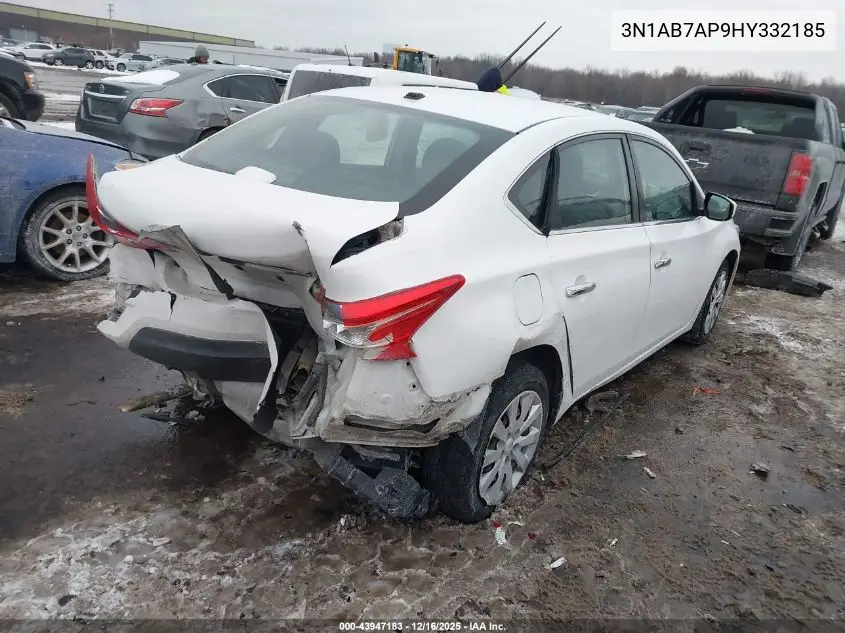 3N1AB7AP9HY332185 2017 Nissan Sentra Sv