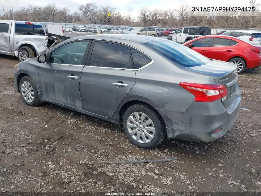 3N1AB7AP9HY394475 2017 Nissan Sentra S