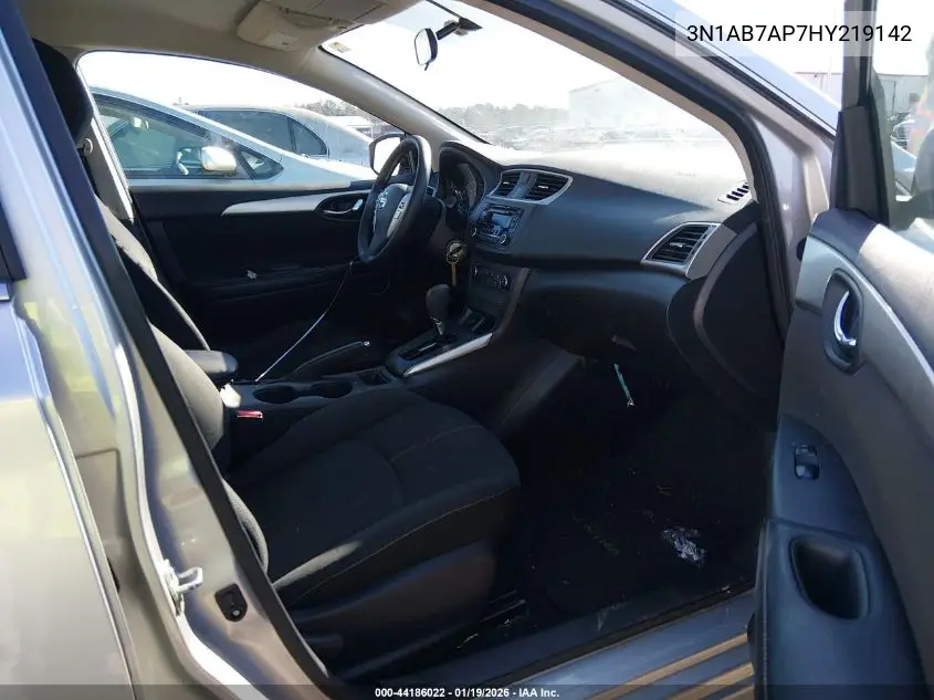 3N1AB7AP7HY219142 2017 Nissan Sentra S