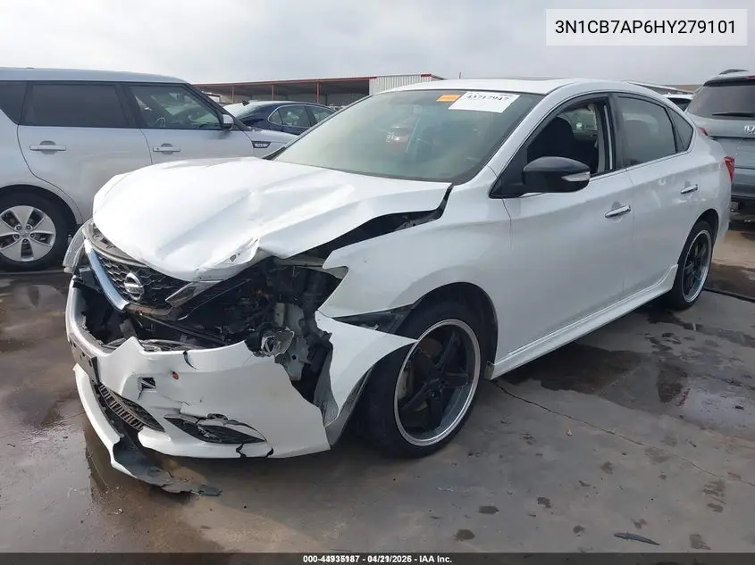3N1CB7AP6HY279101 2017 Nissan Sentra Sr Turbo
