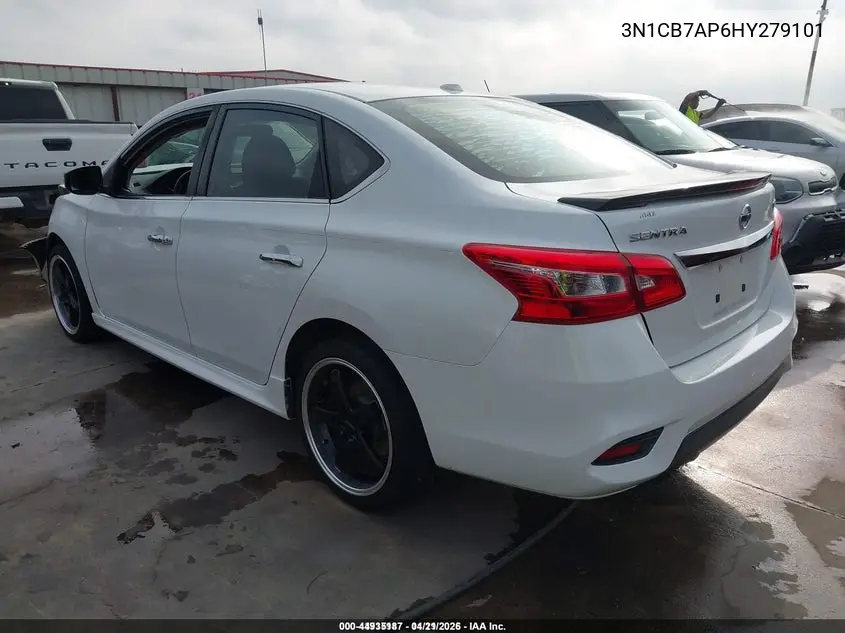 3N1CB7AP6HY279101 2017 Nissan Sentra Sr Turbo