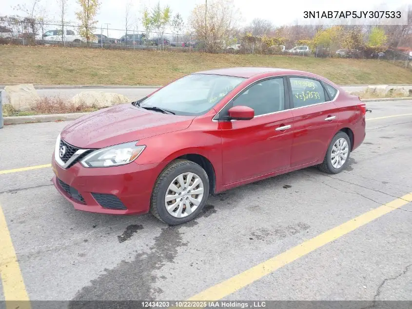 3N1AB7AP5JY307533 2018 Nissan Sentra