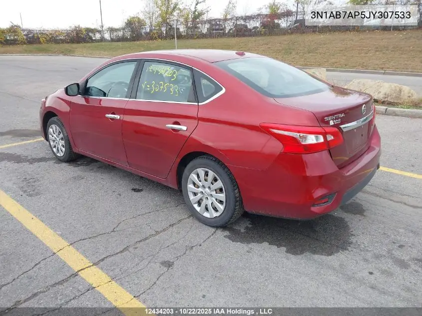 3N1AB7AP5JY307533 2018 Nissan Sentra