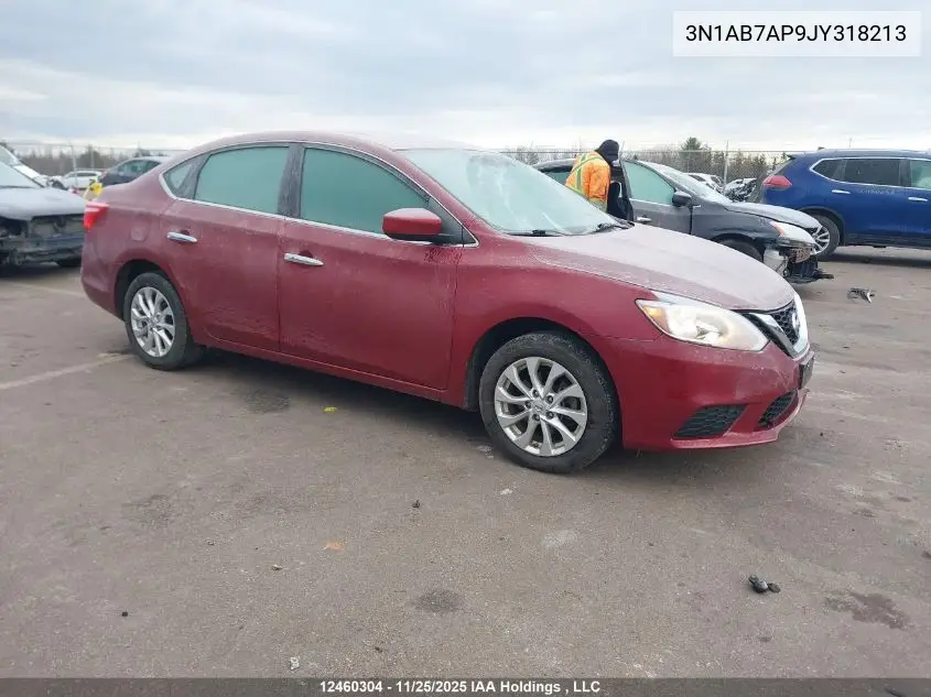 3N1AB7AP9JY318213 2018 Nissan Sentra 1.8 S/1.8 Sv/1.8 Sv Midnight Edition
