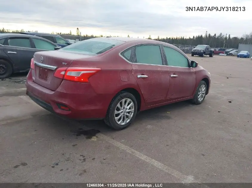 3N1AB7AP9JY318213 2018 Nissan Sentra 1.8 S/1.8 Sv/1.8 Sv Midnight Edition