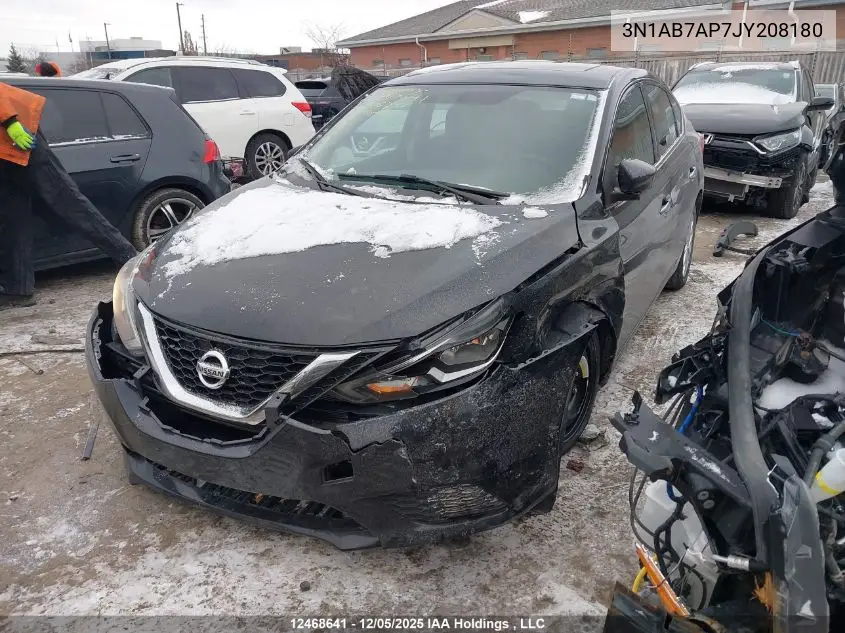 3N1AB7AP7JY208180 2018 Nissan Sentra 1.8 S/1.8 Sv/1.8 Sv Midnight Edition