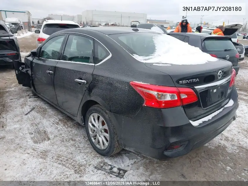 3N1AB7AP7JY208180 2018 Nissan Sentra 1.8 S/1.8 Sv/1.8 Sv Midnight Edition