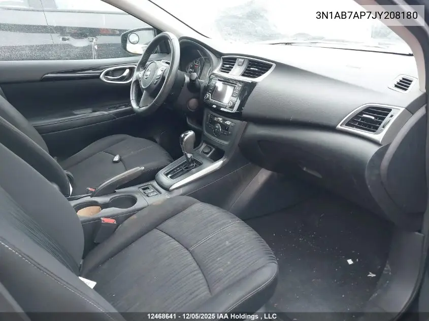 3N1AB7AP7JY208180 2018 Nissan Sentra 1.8 S/1.8 Sv/1.8 Sv Midnight Edition