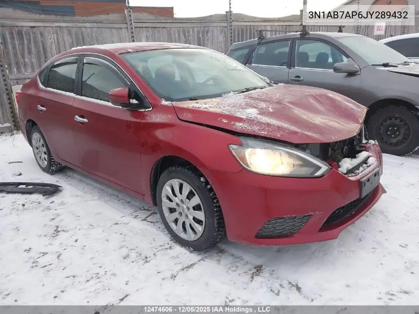 3N1AB7AP6JY289432 2018 Nissan Sentra