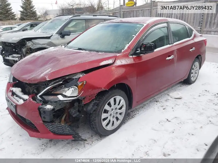 3N1AB7AP6JY289432 2018 Nissan Sentra