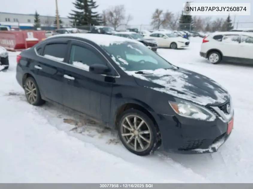 3N1AB7AP3JY260874 2018 Nissan Sentra S/Sv/Sr/Sl
