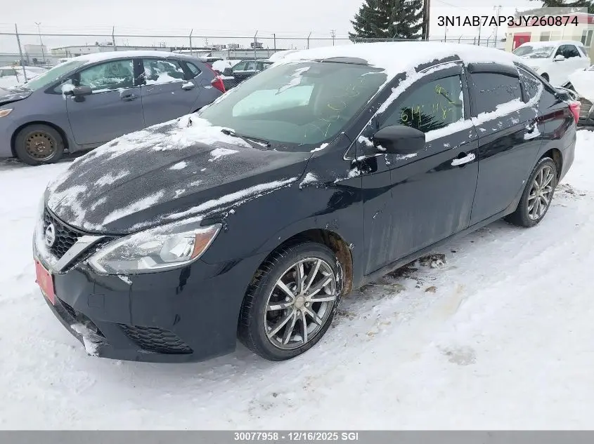 3N1AB7AP3JY260874 2018 Nissan Sentra S/Sv/Sr/Sl
