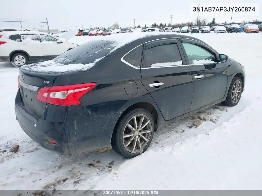 3N1AB7AP3JY260874 2018 Nissan Sentra S/Sv/Sr/Sl