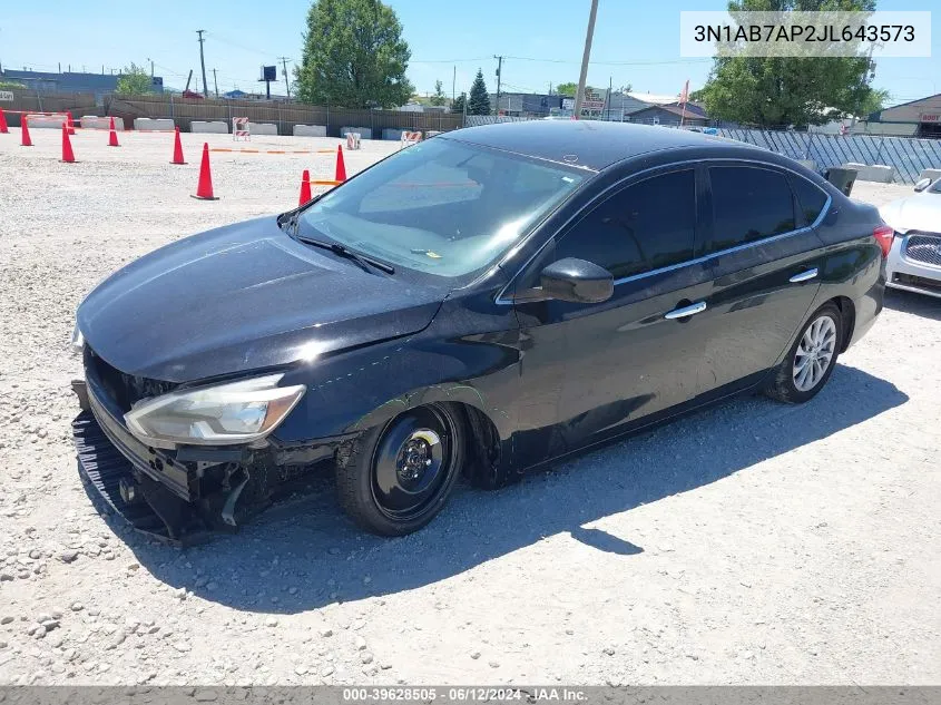 3N1AB7AP2JL643573 2018 Nissan Sentra Sv