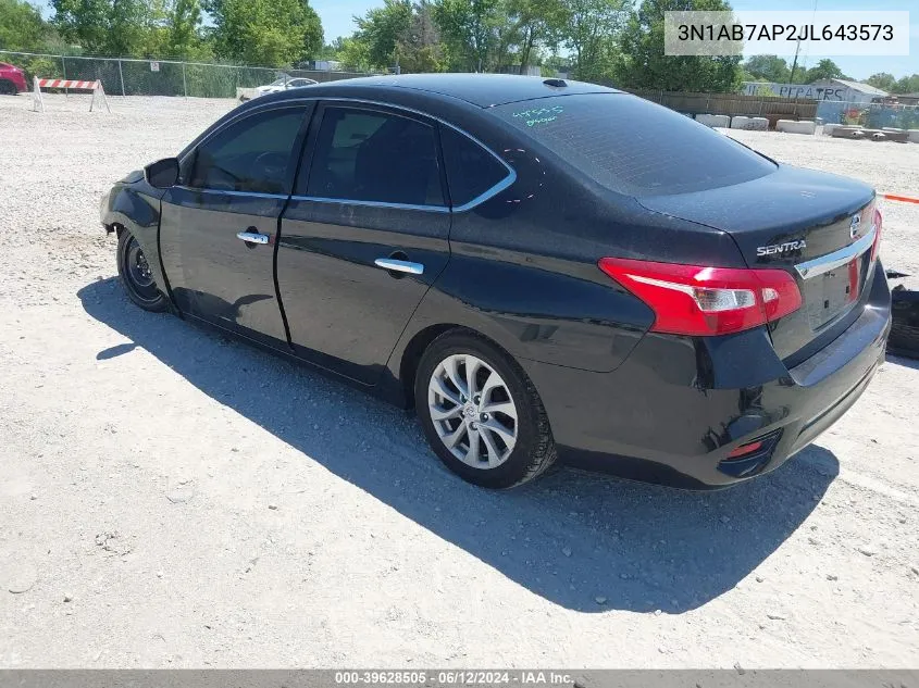 2018 Nissan Sentra Sv VIN: 3N1AB7AP2JL643573 Lot: 39628505