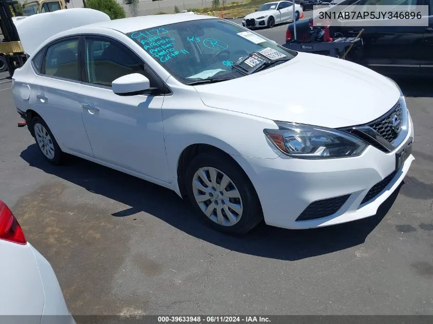 3N1AB7AP5JY346896 2018 Nissan Sentra S