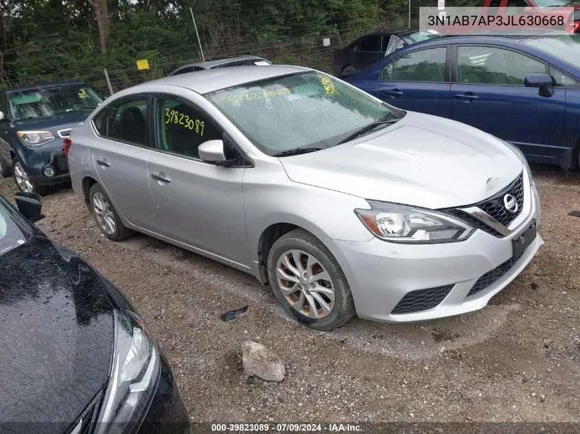 3N1AB7AP3JL630668 2018 Nissan Sentra S/Sv/Sr/Sl