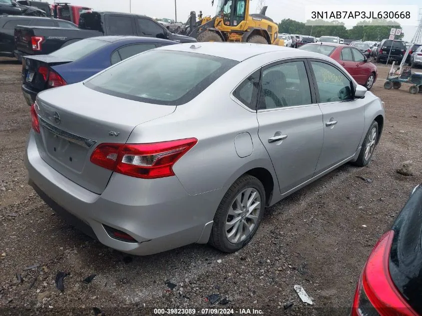 3N1AB7AP3JL630668 2018 Nissan Sentra S/Sv/Sr/Sl