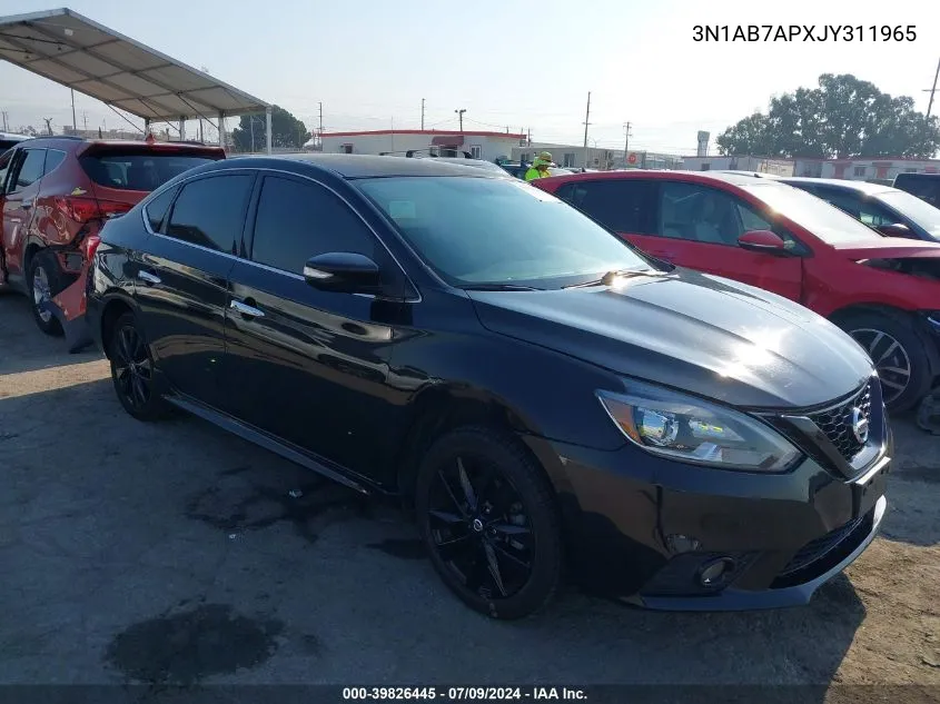 2018 Nissan Sentra S/Sv/Sr/Sl VIN: 3N1AB7APXJY311965 Lot: 39826445