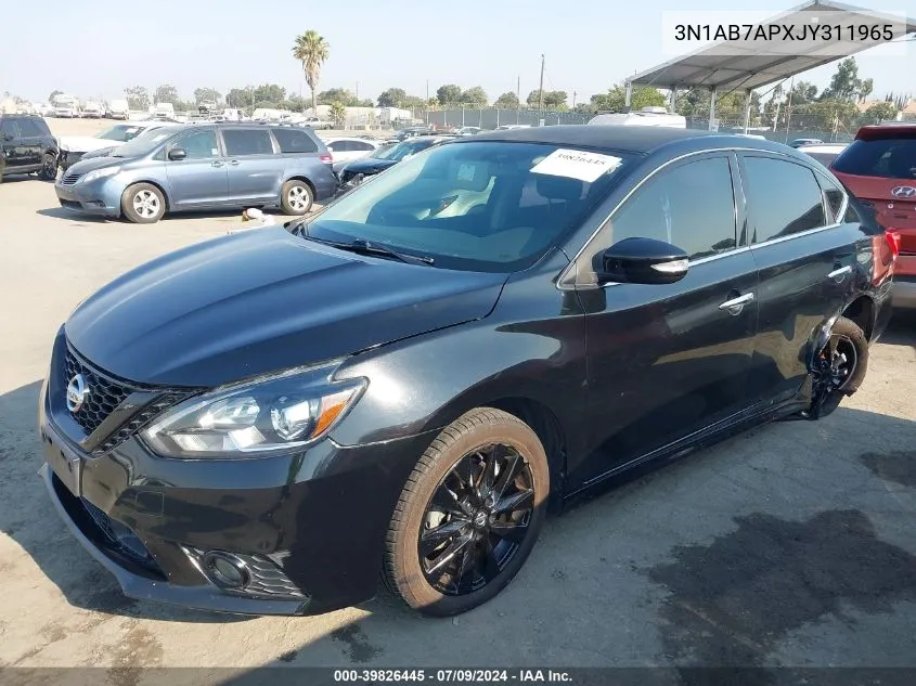 2018 Nissan Sentra S/Sv/Sr/Sl VIN: 3N1AB7APXJY311965 Lot: 39826445