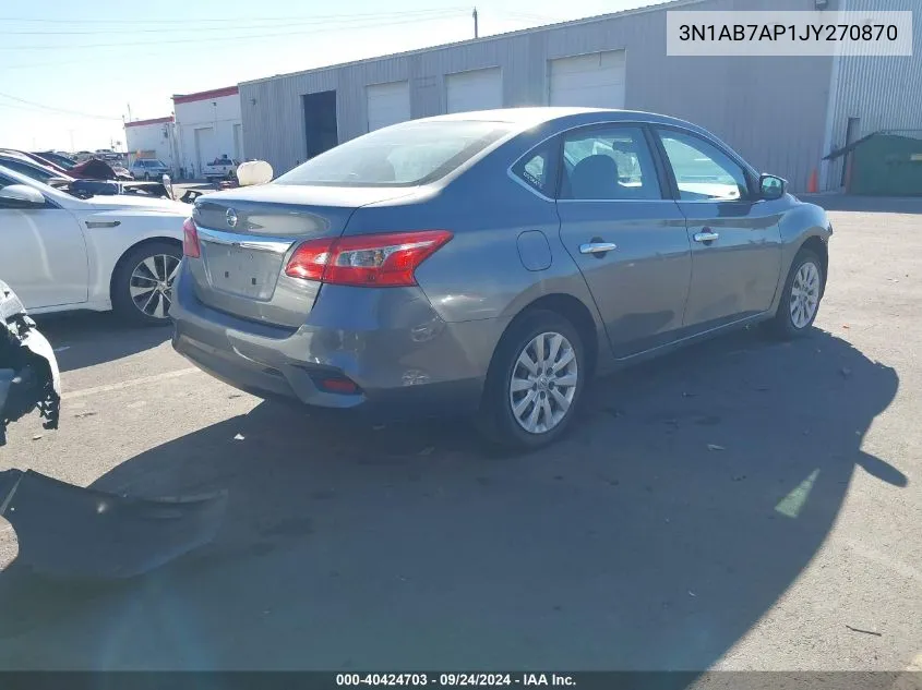 3N1AB7AP1JY270870 2018 Nissan Sentra S