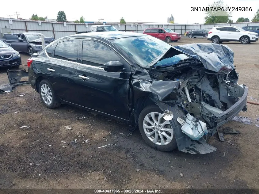 2018 Nissan Sentra Sv VIN: 3N1AB7AP6JY249366 Lot: 40437965