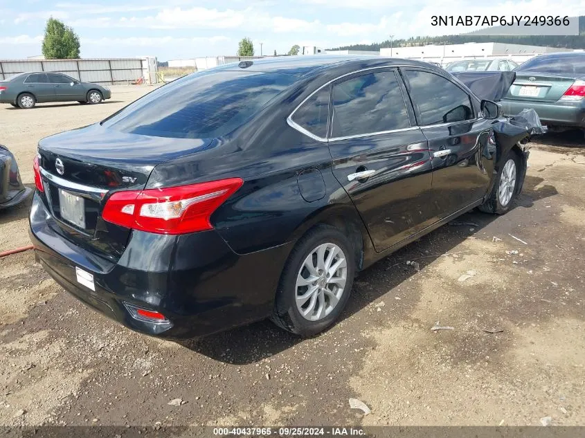 2018 Nissan Sentra Sv VIN: 3N1AB7AP6JY249366 Lot: 40437965