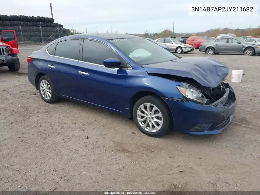3N1AB7AP2JY211682 2018 Nissan Sentra Sv