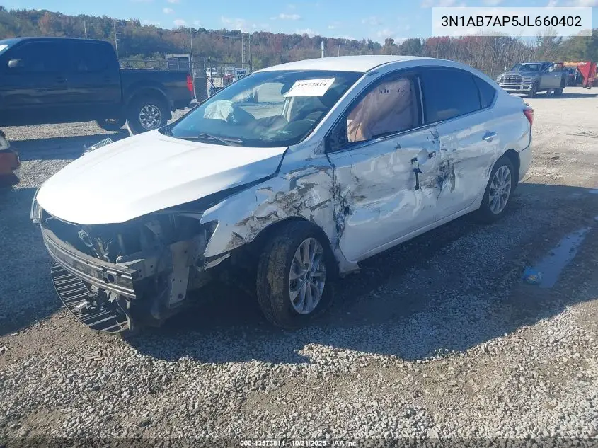 3N1AB7AP5JL660402 2018 Nissan Sentra Sv