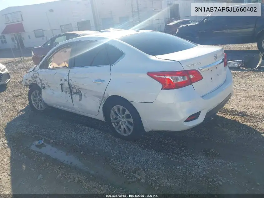 3N1AB7AP5JL660402 2018 Nissan Sentra Sv