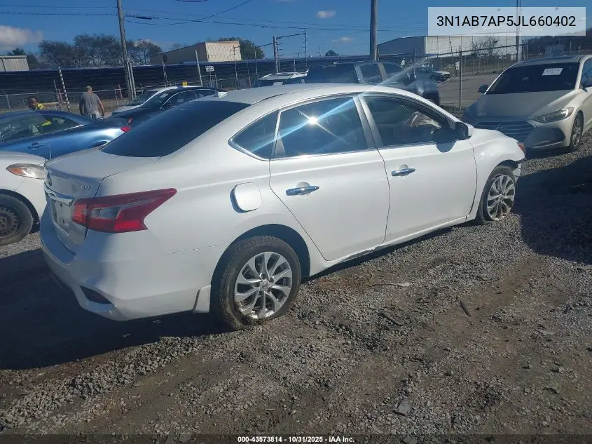 3N1AB7AP5JL660402 2018 Nissan Sentra Sv