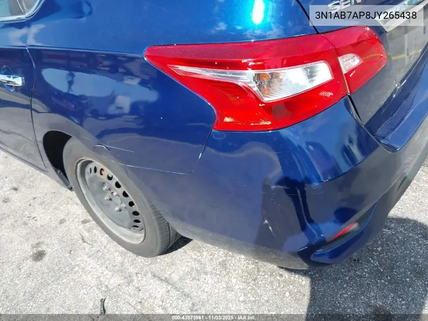 3N1AB7AP8JY265438 2018 Nissan Sentra S