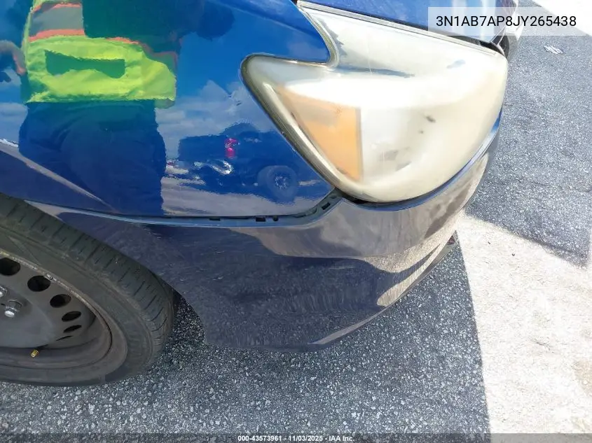 3N1AB7AP8JY265438 2018 Nissan Sentra S