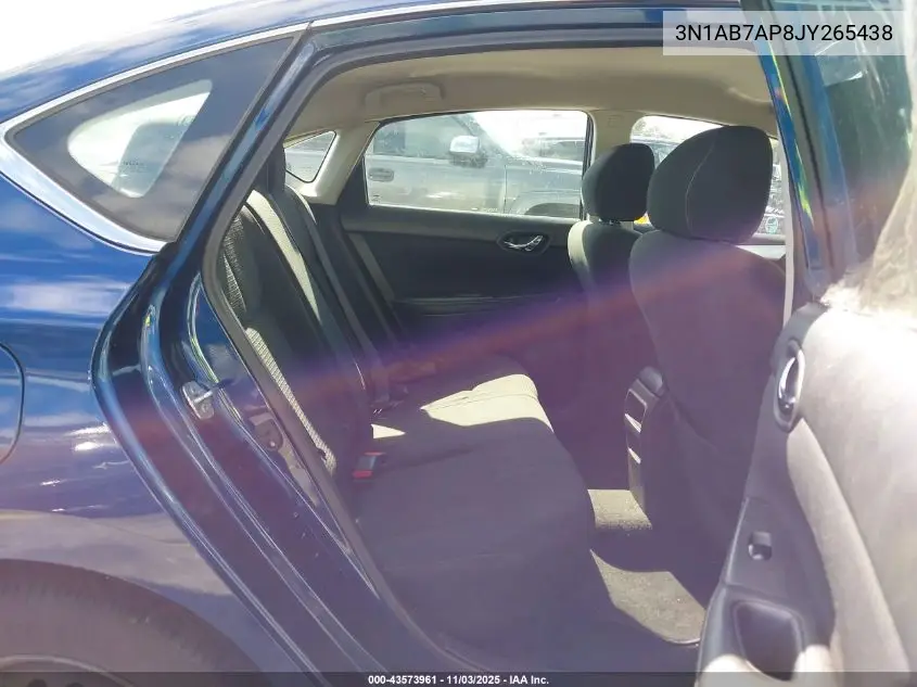 3N1AB7AP8JY265438 2018 Nissan Sentra S