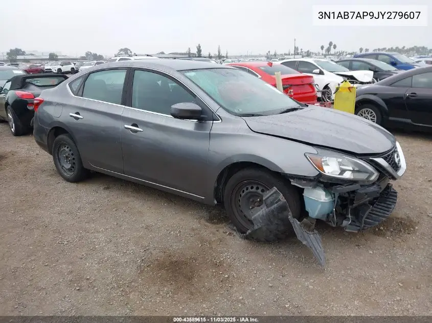 3N1AB7AP9JY279607 2018 Nissan Sentra S