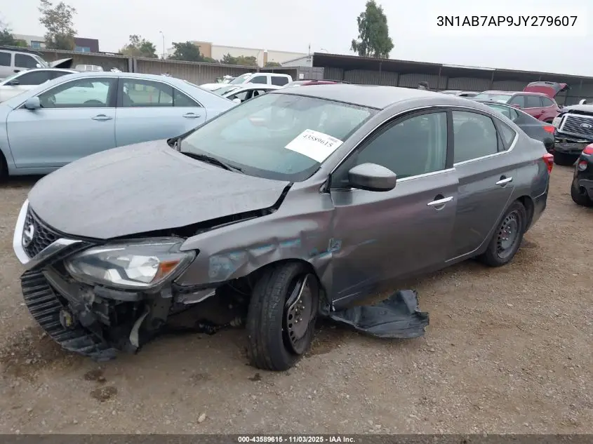 3N1AB7AP9JY279607 2018 Nissan Sentra S
