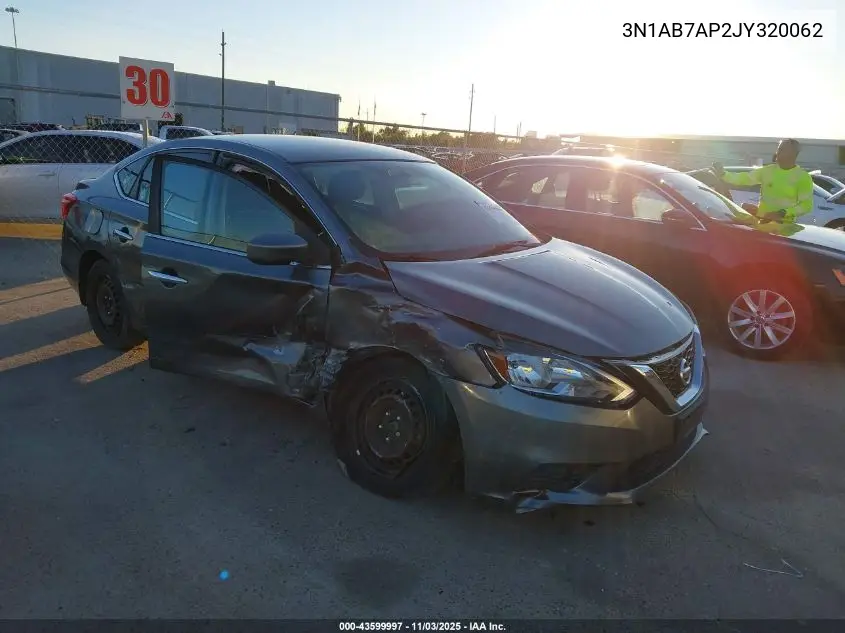 3N1AB7AP2JY320062 2018 Nissan Sentra S