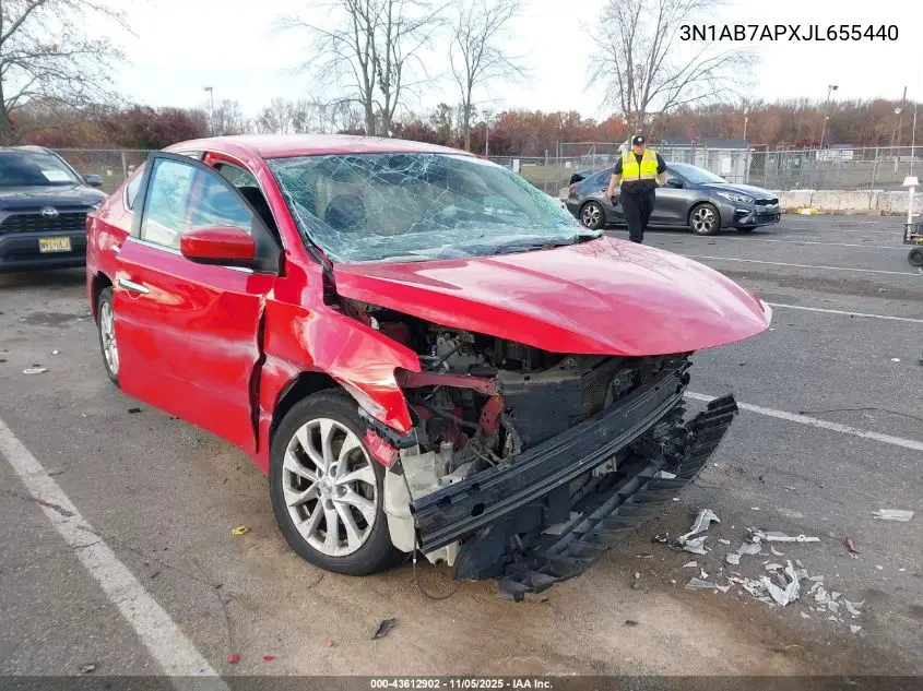 3N1AB7APXJL655440 2018 Nissan Sentra Sv