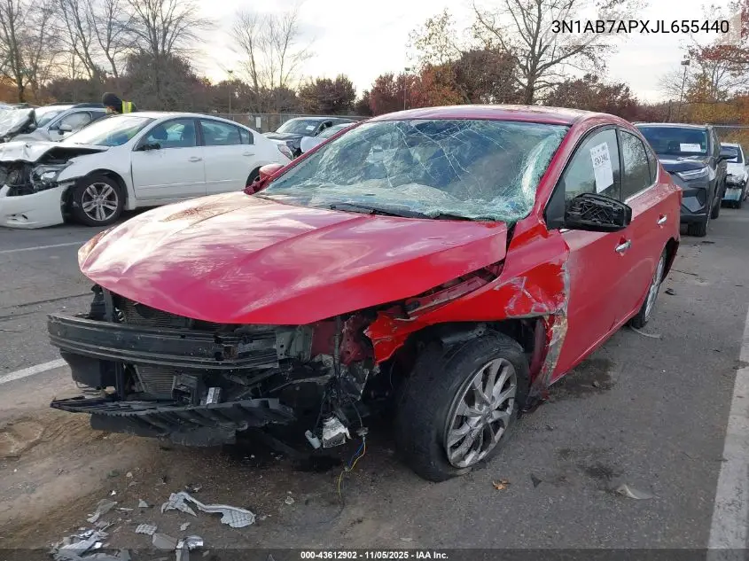 3N1AB7APXJL655440 2018 Nissan Sentra Sv