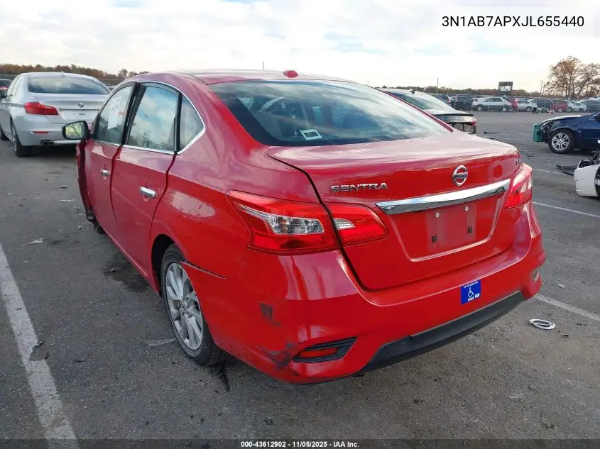 3N1AB7APXJL655440 2018 Nissan Sentra Sv