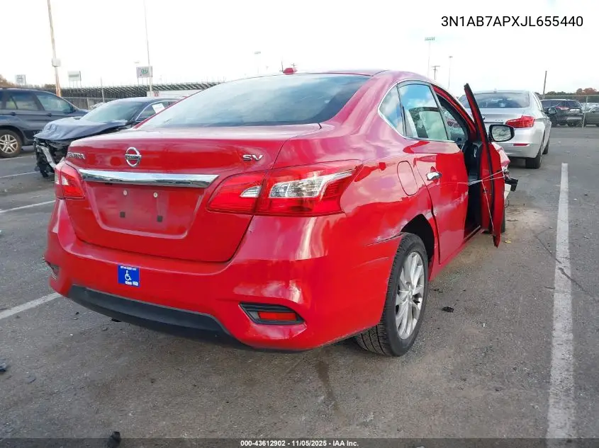 3N1AB7APXJL655440 2018 Nissan Sentra Sv