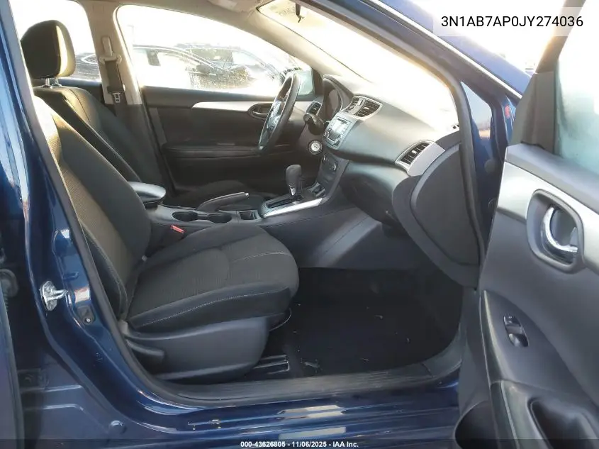 3N1AB7AP0JY274036 2018 Nissan Sentra S