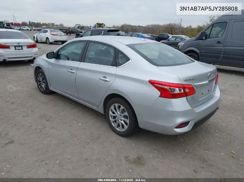 3N1AB7AP5JY285808 2018 Nissan Sentra Sv