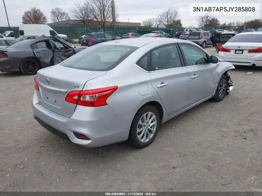 3N1AB7AP5JY285808 2018 Nissan Sentra Sv