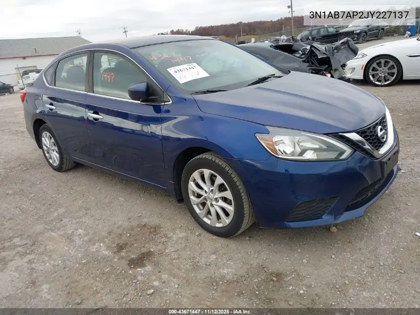 3N1AB7AP2JY227137 2018 Nissan Sentra Sv