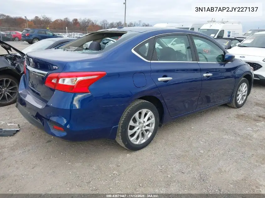 3N1AB7AP2JY227137 2018 Nissan Sentra Sv