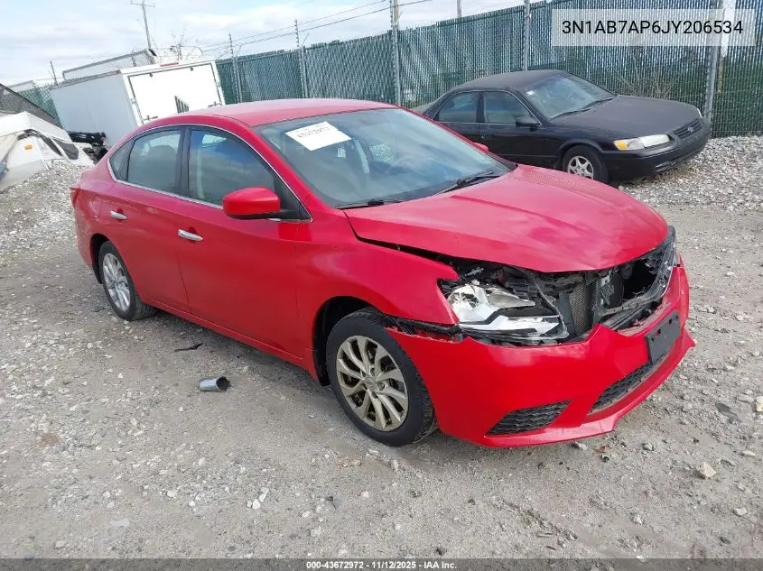 3N1AB7AP6JY206534 2018 Nissan Sentra Sv