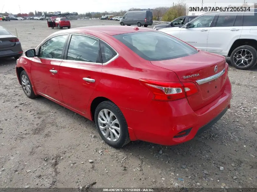 3N1AB7AP6JY206534 2018 Nissan Sentra Sv