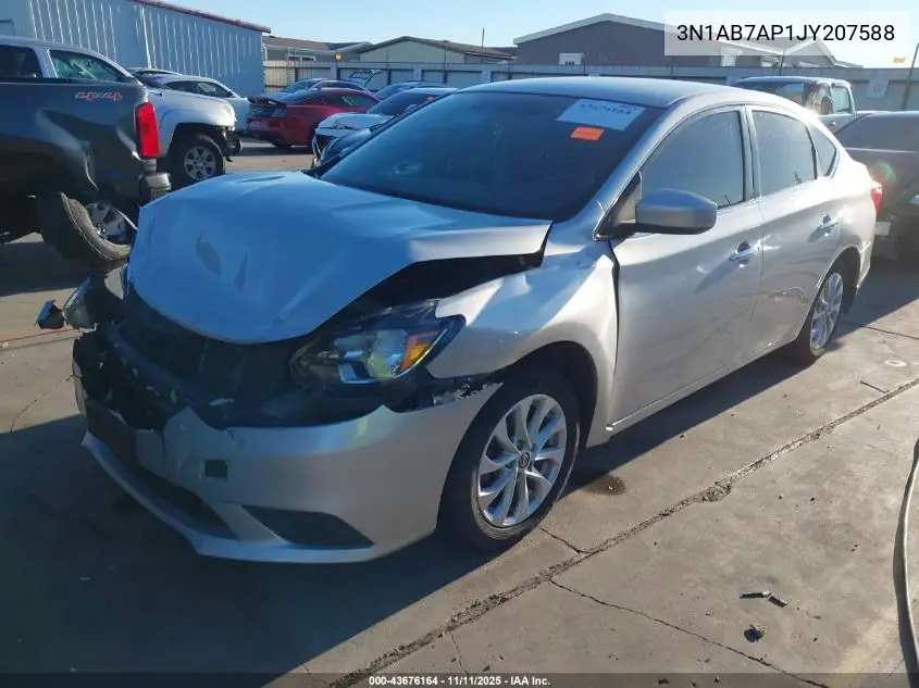 3N1AB7AP1JY207588 2018 Nissan Sentra Sv