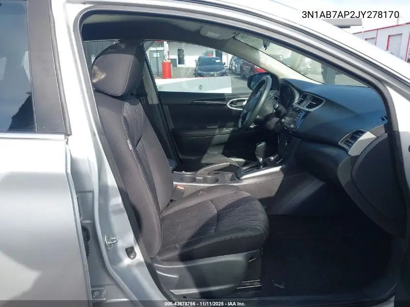 3N1AB7AP2JY278170 2018 Nissan Sentra Sv